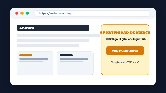 Modelo de aplicación comercial y proyectos digitales para enduro.com.ar
